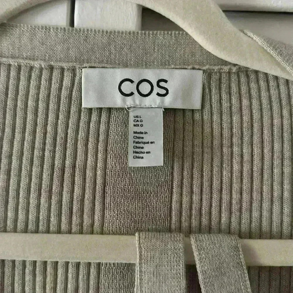 COS Belt Cardigan 💯 Wool NWT Size L - Picture 5 of 12
